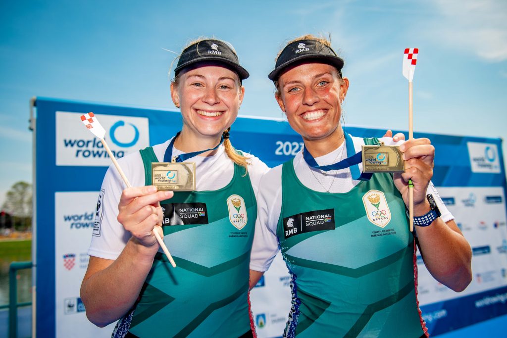 Paige Badenhorst and Katherine Williams at World Cup I in Zagreb, 2023.