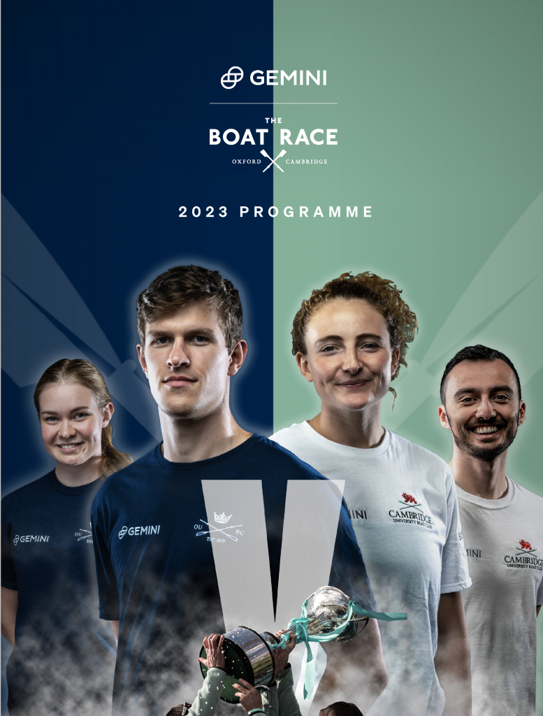 Published The Gemini Boat Race 2023 Official Programme The Boat Race