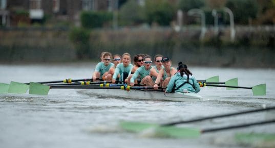 CUBC Women's trial eight with Mathilda Kitzmann at 4