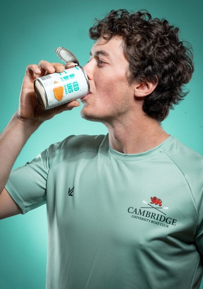 CUBC athlete in light blue top having fun